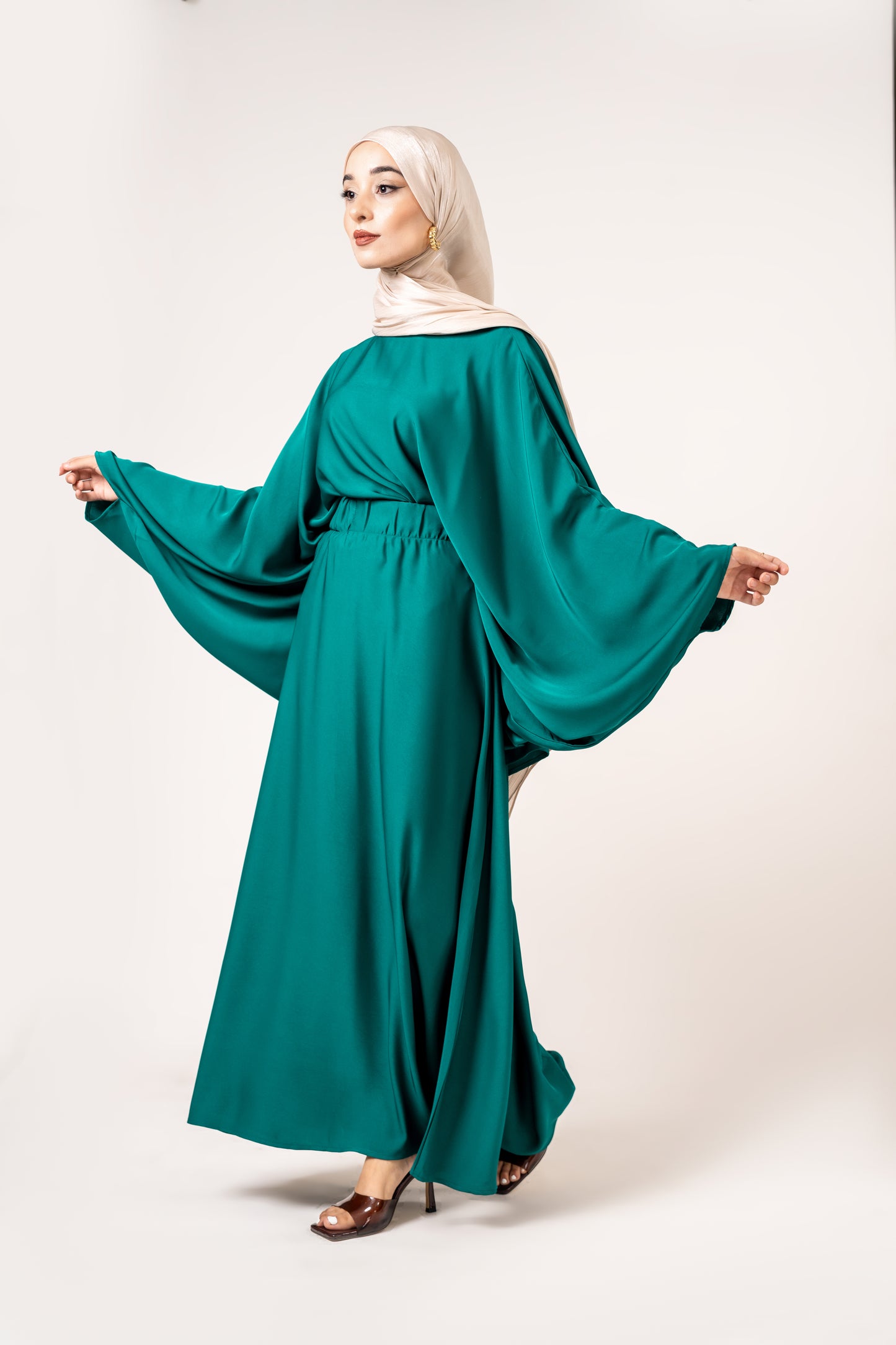 2 piece Green blouse and skirt set